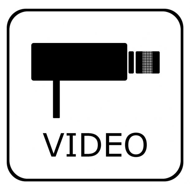 Videoovervågning  80x80 mm  