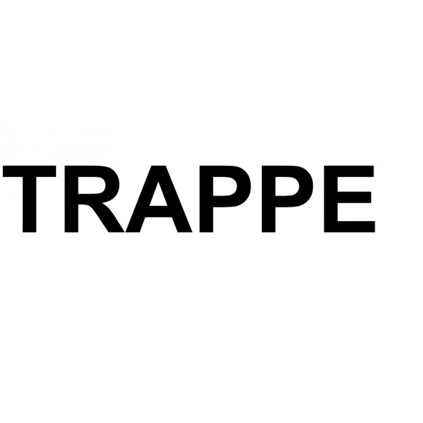 TRAPPE - selvklbende folietekst - bogstavhjde: 2 cm