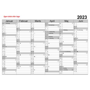 replika Kollega Vært for Kalender - karton A4 med eget tryk - Kalender - Bundtrade ApS