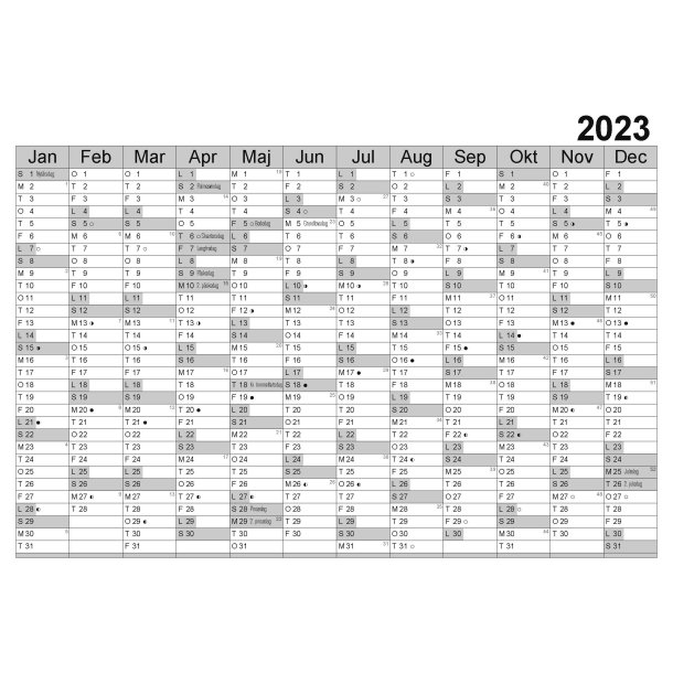 Kalender 2024  - A1 (60x80 cm)  2024 selvklbende