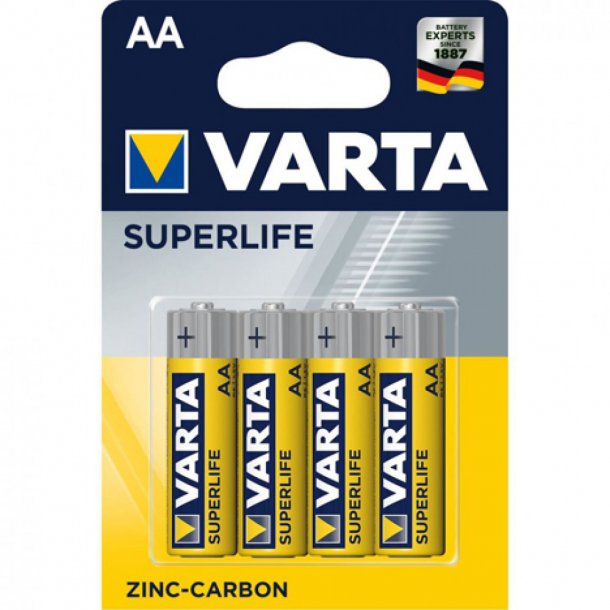 Varta superlife Batterier AA 4 stk  